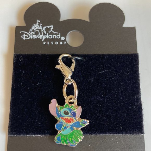 Disney Lilo & Stitch Charm Clip-On RARE Retired Aulani Hawaii Resort Zipper Pull - Picture 1 of 12